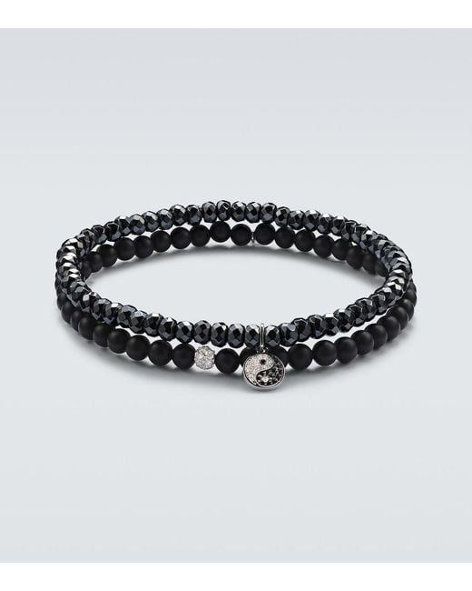 Sydney Evan Metallic 14Kt Set Of 2 Bracelets With Diamonds And Gemstones for men