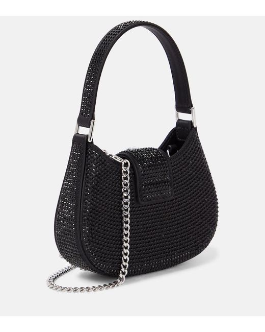 Self-Portrait Black 'crescent Micro' Shoulder Bag,