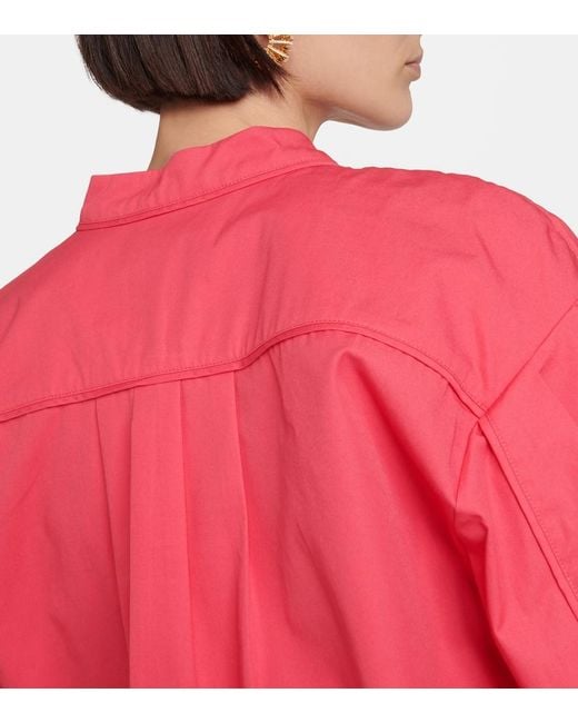 Co. Pink V-Neck Tton Blouse