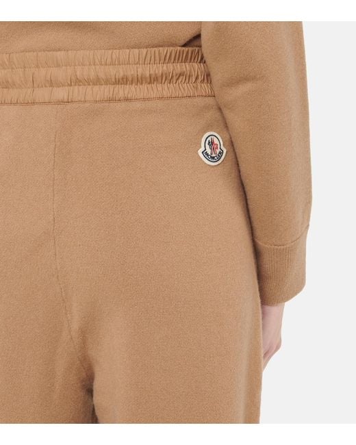 Moncler Natural Wool And Cashmere Sweatpants