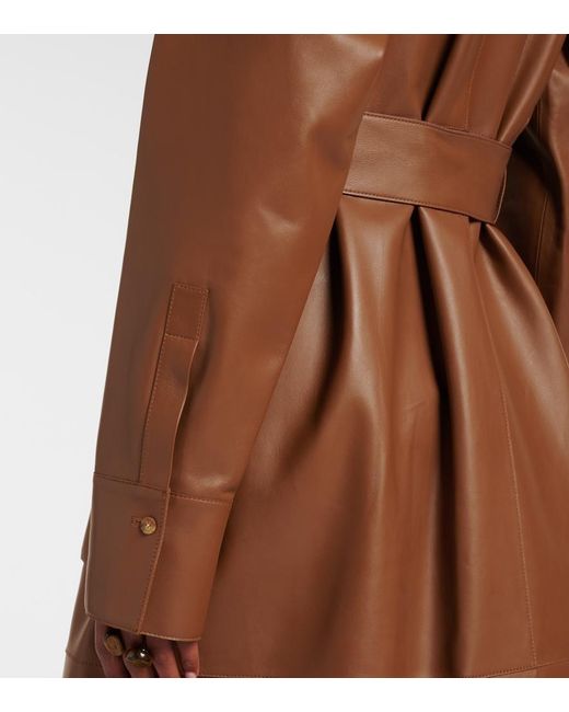 Joseph Brown Okabe Leather Coat