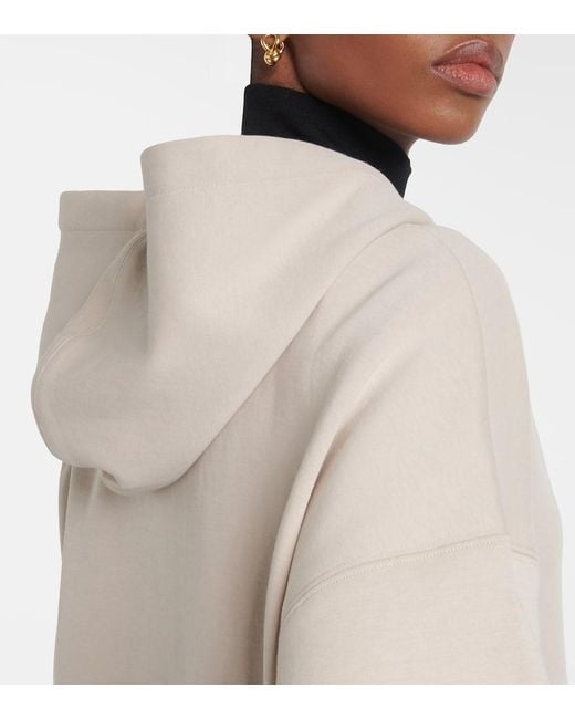 Sudadera Con Capucha Jour De Mezcla De Algodon Max Mara de color Natural