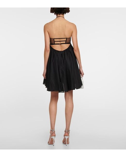 Nensi Dojaka Black Cutout Minidress