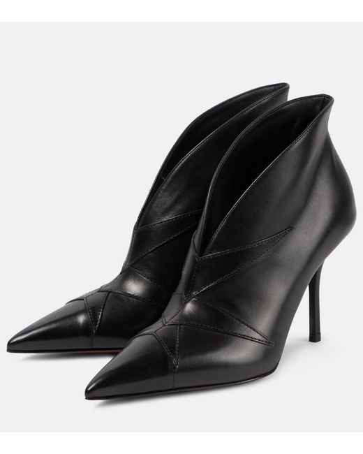 Alaïa Black Heeled Ankle Boots