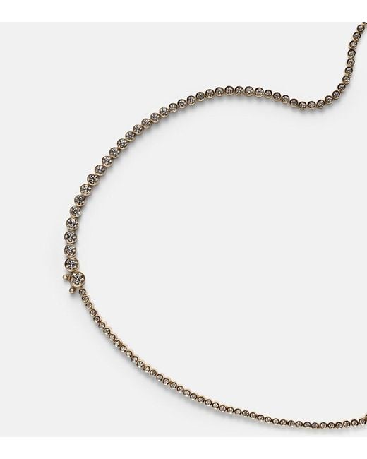 Sophie Bille Brahe Metallic Collier De Tennis Classique 18Kt Necklace With Diamonds