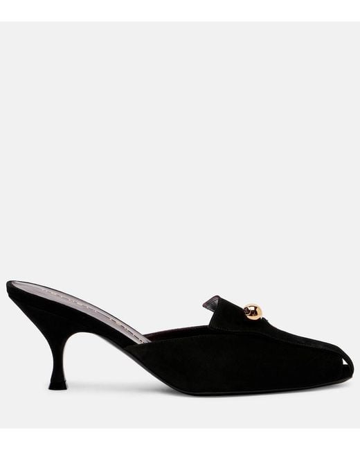 Herbert Levine Black Aperitif 70 Suede Mules