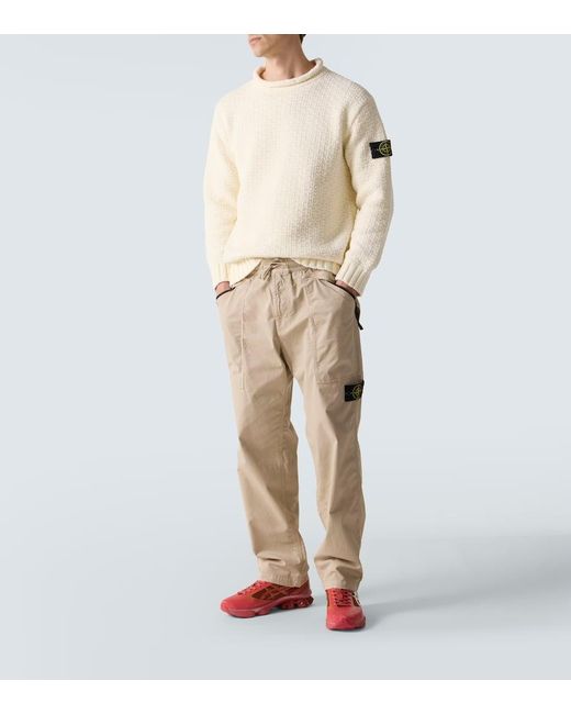 Stone Island Hose Compass Aus Twill in Natural für Herren