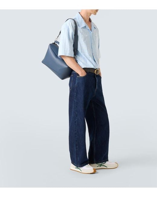 Loewe Tote Bag Puzzle Edge Large Aus Leder in Blue für Herren