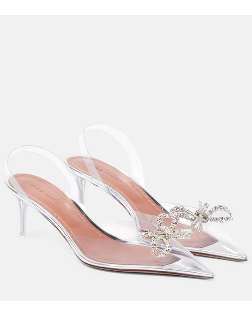 AMINA MUADDI Multicolor Rosie Embellished Slingback Pumps