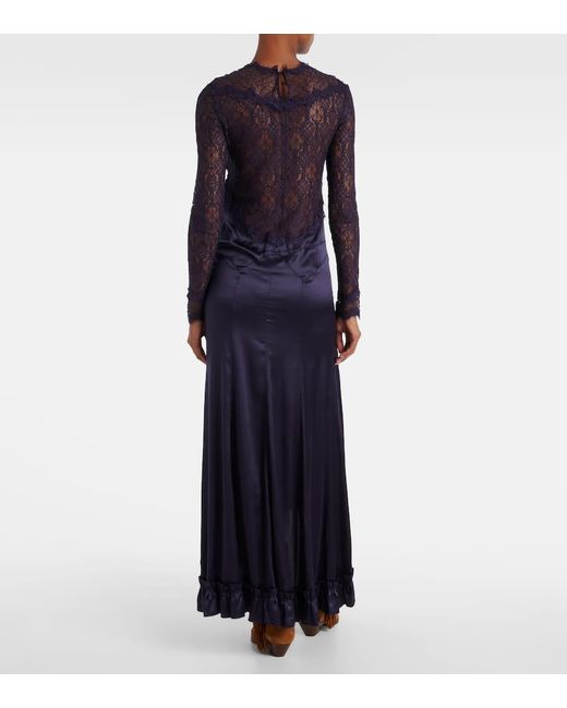 Abito Lungo Dolores di Isabel Marant in Blue