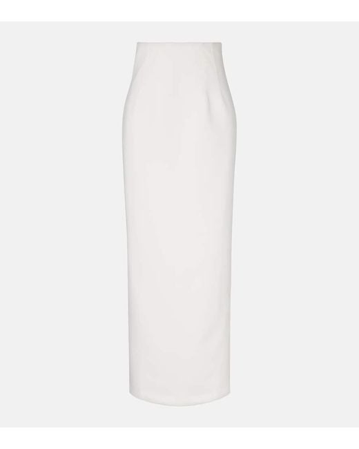 Adriana Degreas White Coquille De Mer Maxi Skirt