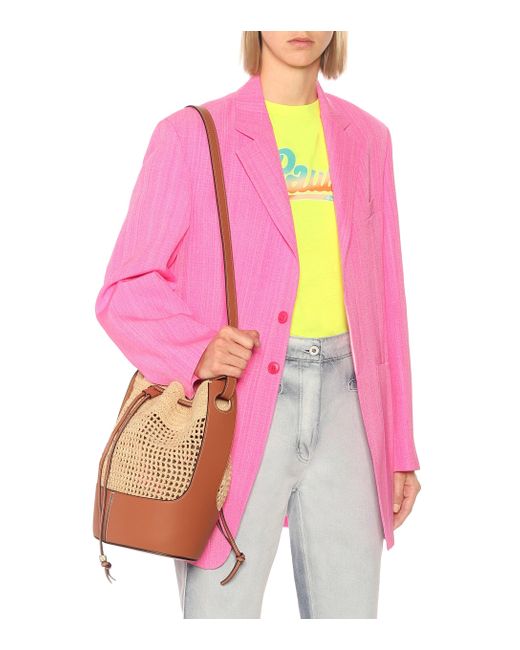 Paula's Ibiza bolso saco Balloon Small de rafia Loewe