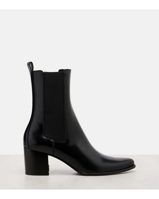 Saint Laurent Black Jill 60 Leather Ankle Boots