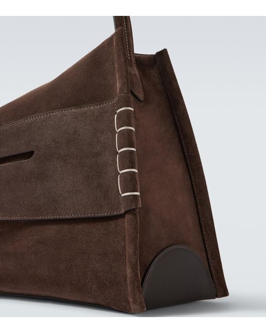 【関税&送料込】Jw Anderson Brown Suede Shoulder Bag LOAFER BAG - SUEDE SHOULDER BAG – JW Anderson