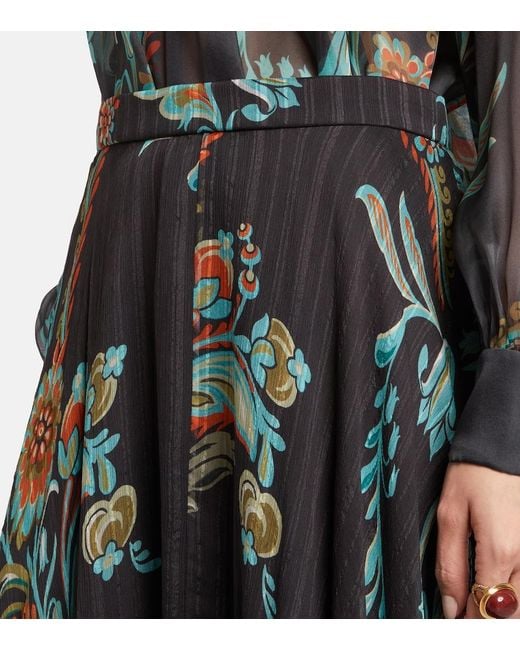 Gonna Lunga di Etro in Green