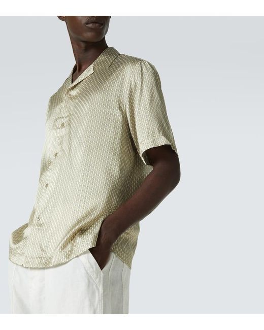 Camicia Bowling Roberto di Frescobol Carioca in Natural da Uomo