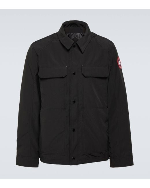 Canada Goose Black Burnaby Chore Utility Jacket for men