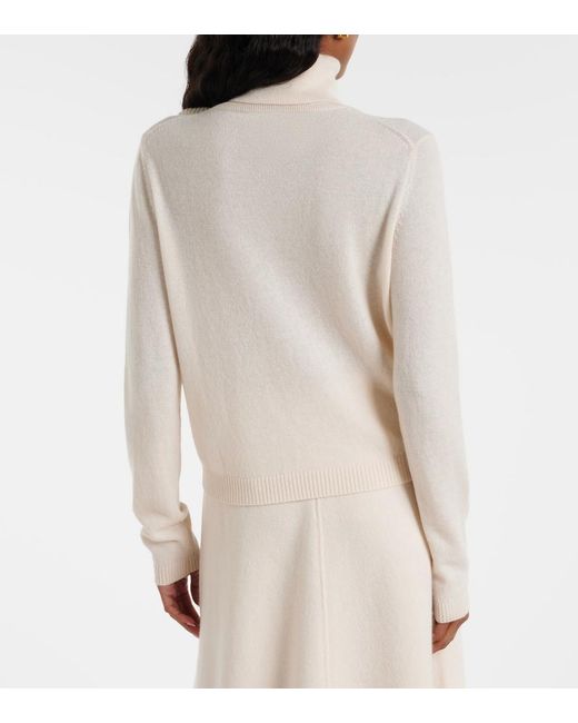Jardin Des Orangers White Floral-Applique Wool And Cashmere Sweater