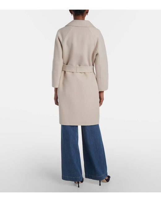 Max Mara Natural Mantel Mit Gürtel