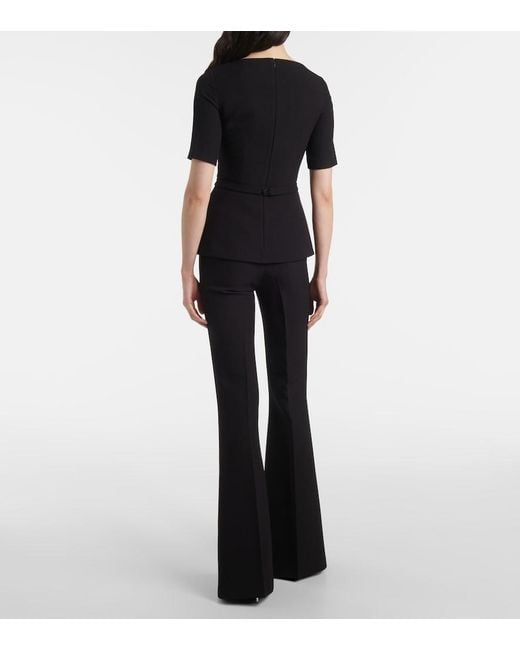 Safiyaa Black Gathered Top