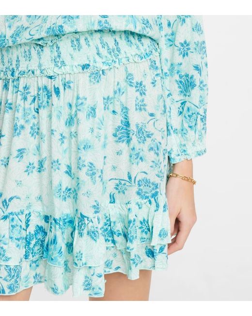 Poupette Blue Bedrucktes Minikleid Ilona