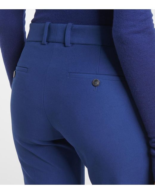 Pantalon Slim Bing Court En Coton Melange Joseph en coloris Blue