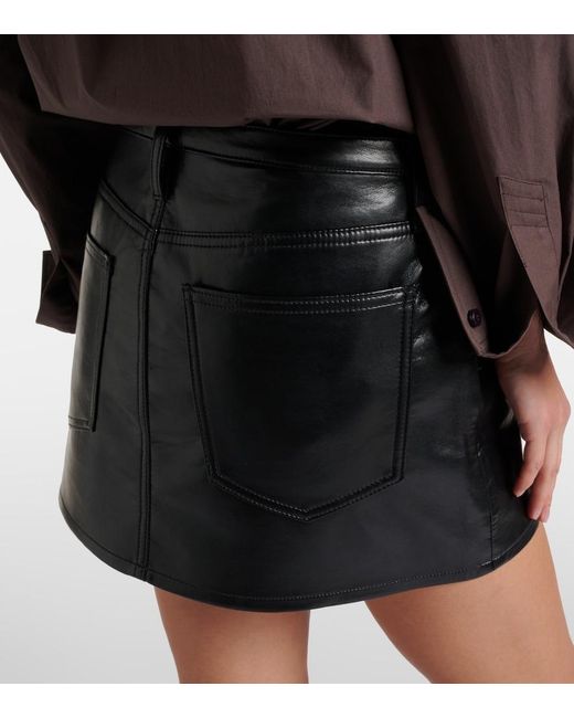 Agolde Black Keira Miniskirt