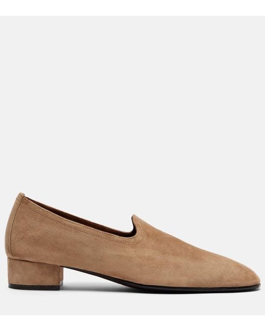 Herbert Levine Brown Soft Touch Suede Loafers
