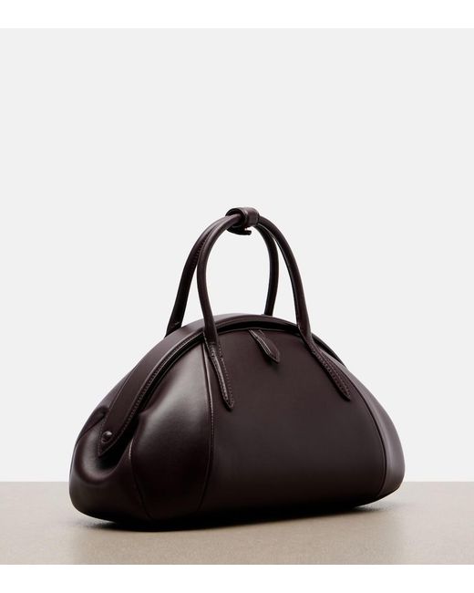 Alaïa Brown Purse Small Leather Top-Handle Bag
