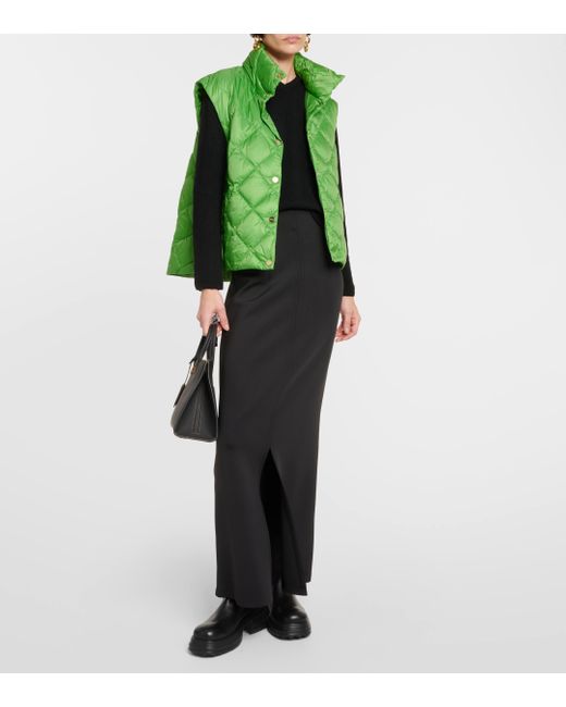 Max Mara Green The Cube Gsoft Quilted Vest
