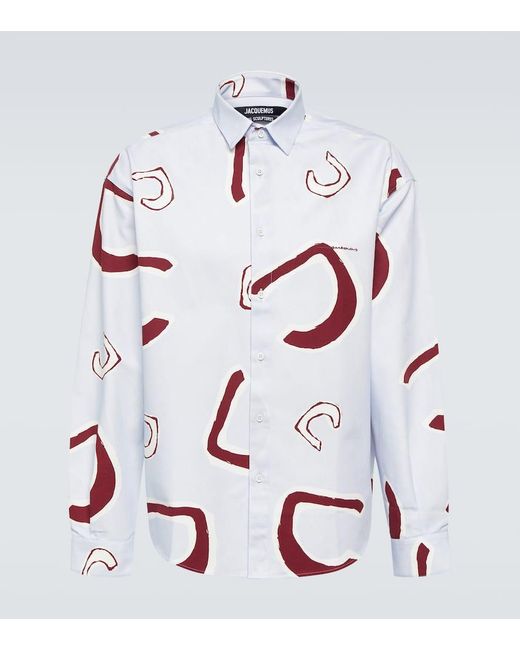 Camisa La Chemise Simon de algodon Jacquemus de hombre de color White