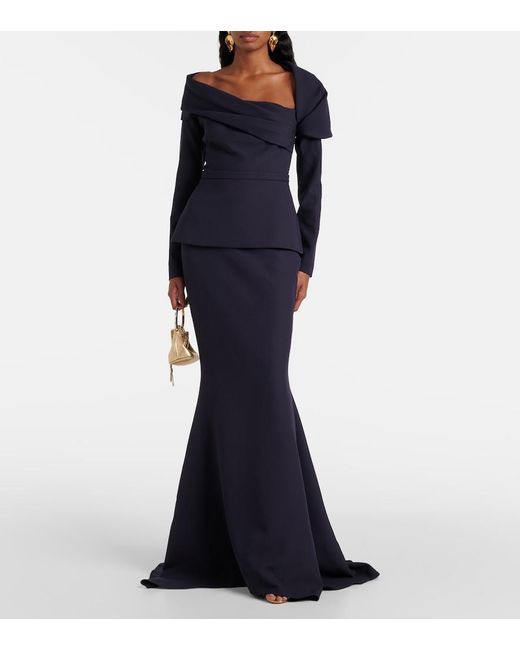 Safiyaa Blue Andra Gown