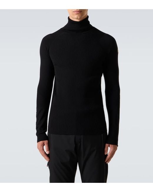 Moncler Skipullover Aus Einem Wollgemisch in Black für Herren