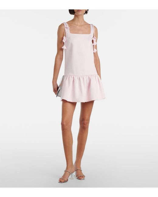 Self-Portrait Pink Taffeta Minidress