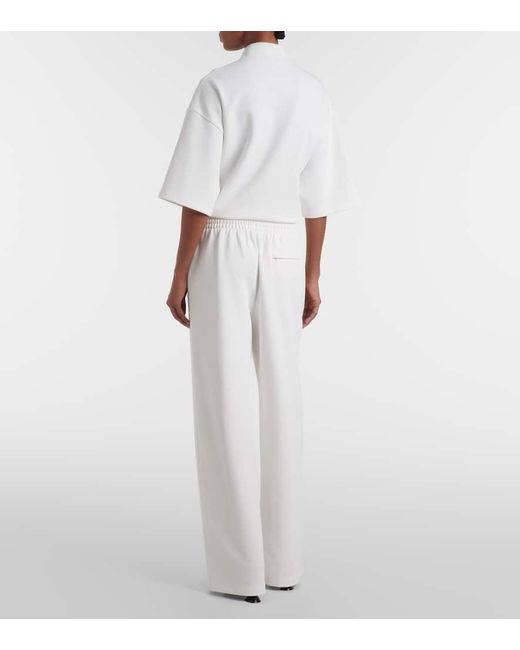 Wardrobe NYC White Weite Hose Aus Jersey