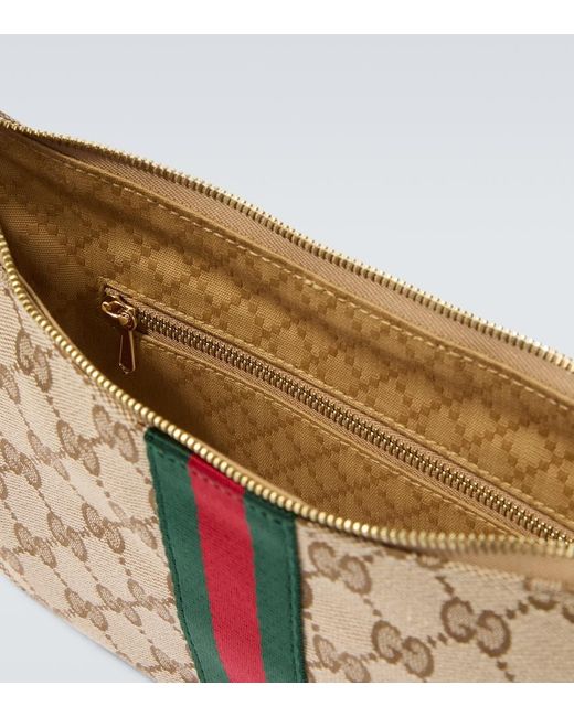 Gucci Crossbody Bag Lunetta Gg Small Aus Canvas in White für Herren