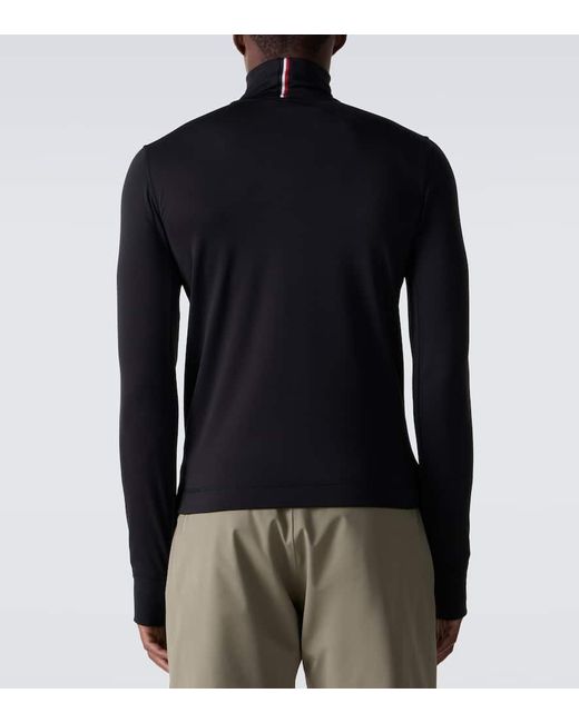 Moncler Black High Performance Jersey Ski Top for men