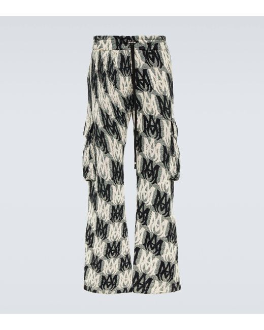 Amiri Multicolor M.a. Tapestry Flared Cotton Cargo Pants for men