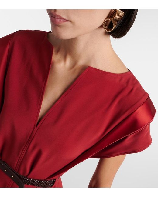 Max Mara Red Belted Top