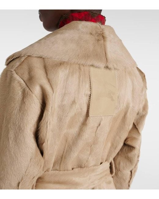 Gabardina De Borrego Burberry de color Natural