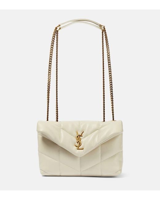 Borsa A Spalla Puffer Toy di Saint Laurent in White
