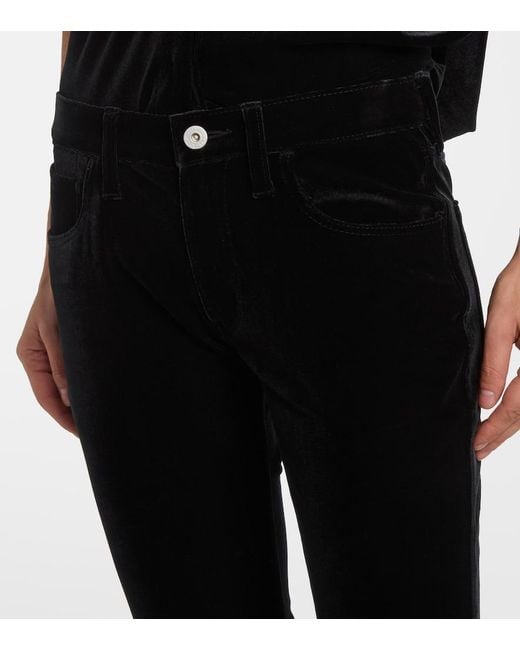 Junya Watanabe Black High-Rise Flared Pants