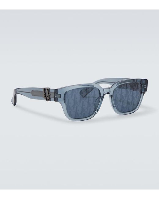 Dior Blue Dioroblique S1I Square Sunglasses for men