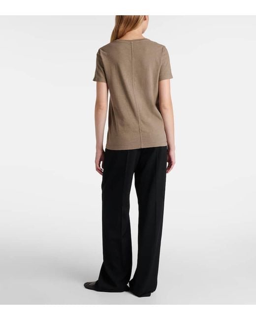 Camiseta Wesler De Jersey De Algodon The Row de color Natural