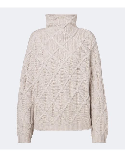 Jardin Des Orangers White Wool And Cashmere Sweater