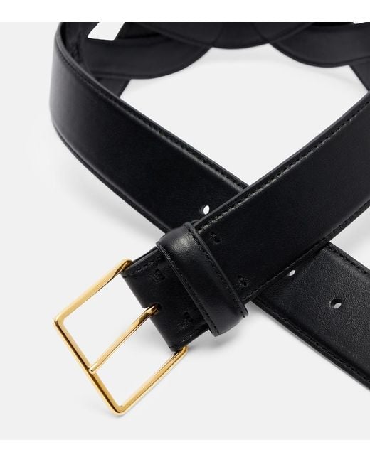 Altuzarra Black Loopy Leather Belt