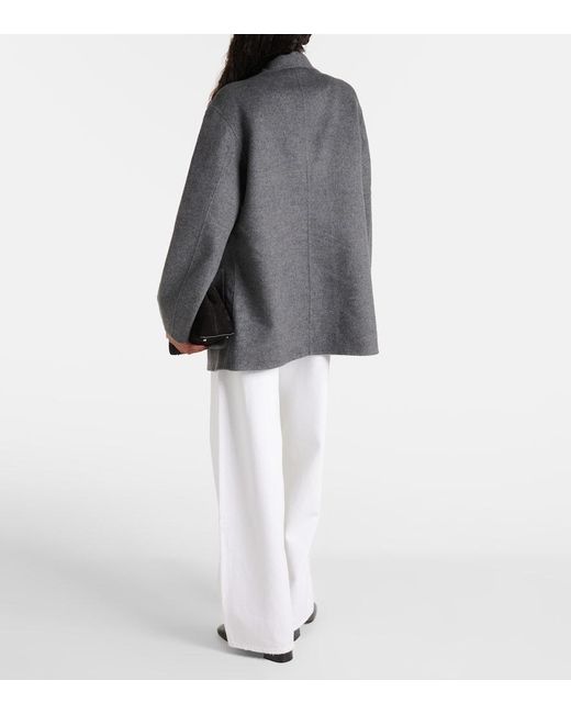 Totême  Gray Double Wool Jacket