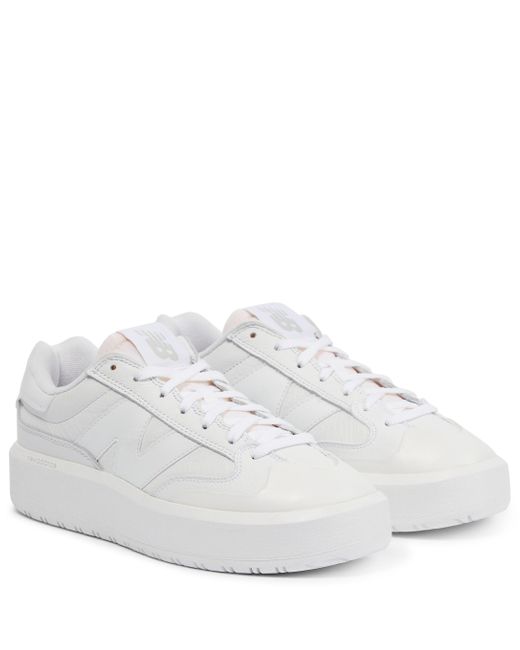 New Balance Ct302 Leather Sneakers in White Lyst UK