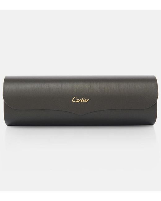 Cartier Natural Panthere De Cartier Rectangular Sunglasses