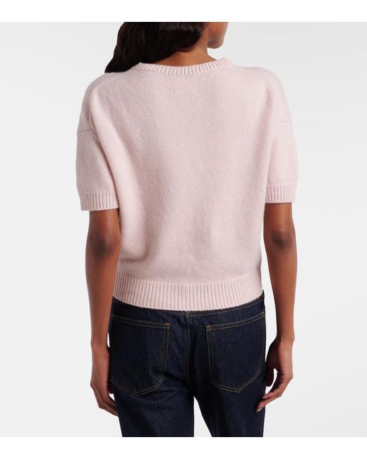 Khaite Pink Golden Cashmere Sweater
